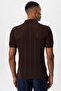 Polo Collar Zippered Knitted Men's T-Shirt - 6