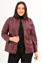 Faux Leather Large Size Jacket - 2