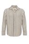 Black Striped Knitted Long Sleeve Men's Shirt - 6