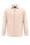 Beige Hidden Button Linen Blended Men's Shirt - 7