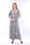 Women's Long Sleeve Velvet Dress - 8