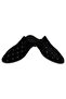 Suede Pointed Toe Stone Design Women's Slippers Black - Gold - 5