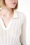 Women's Polo Neck Knit Detailed Regular Fit Knitwear Sweater White 25W3004 - 6