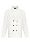 Ecru Shawl Collar Double Breasted Closure Men's Cardigan - 7