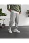 Gray Sweatpants 3 Threaded Yarns with Cotton Inside - 2