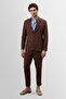Brown 100% Linen Men's Blazer Jacket - 2