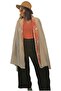 Cream Color Sun Patterned Handmade Cotton Shawl - 3