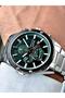 Silver Color Steel Band Men's Wrist Watch 03347 - 2