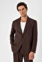Brown Single Button Closure Relax Fit Men's Jacket - 3