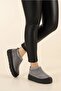 Women's Gray Wool Fur Inside Elastic Ultra Mini Boots & Booties