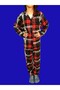 Pijama Set Suet Fabric Plaid - 3