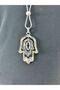 Fatma Ana Eli Long Unisex Necklace with Steel Chain, Length 40 cm - 3