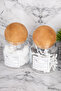 2-Piece 500ml Ball Lid Glass Bathroom Organizer Jar with Ear Cotton/Cotton Label - 3