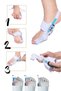 Hallux Valgus Side Adjustable Splint Big Toe Corrector and Supporter White - 3