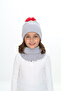 Girl's Beret Neck Collar Suit Thessaloniki Braided 4-10 Years Old Single Pompom