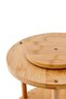 2 Tiers Kitchen Bamboo Rotating Spice Rack Set 360 Degree Swivel Shelf Organizer Aesthetic - 5