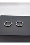 12 mm Antiallergic Stainless (1 Pair) Steel Hoop Earrings (Thickness: 1.6 mm) - 8