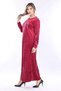 Women's Long Sleeve Velvet Dress - 5