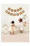 Cream Age Foil Balloon Retro Star Foil Kraft Happy Birthday Letter Banner Birthday Party Set Decoration - 3