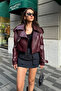 Premium Trend Faux Leather Design Biker Jacket - 2