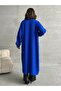 Standard Size Cherry Patterned Cotton Women's Knitwear Long Cardigan - 8