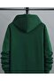 3 Thread Paris Striped Sweatshirt - Nefti Green Printed Oversize Hooded Hoodie - 2