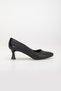 Women's Thin Heeled Stiletto and Bag Set - 5