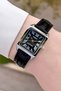 Women's Wristwatch with Case Metallic Cord Black Color 24 Months Warranty - 6