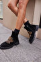 Babbo Women's Black Real Leather Suede Boots - 6