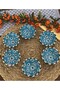 Blue Evil Eye Bead 6 Pieces Bowl Snack Bowl, Turkish Delight Bowl, Sauce Bowl