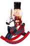 Christmas Ornament, Lead Soldier, Nutcracker, Rocking Horse, with Sword, Burgundy-Red - 25X30 cm - 2