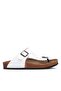 Luke Unisex Flip Flops White Daily Slippers & Beach Slippers