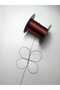 50 Meters Claret Red Rosary String - 0.5 mm