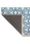 Paris Collection Blue and Cream Themed Mixed Geometric Shapes Patterned Modern Decorative Carpet 154 - 5