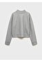 High Collar Feather Sweatshirt - 2