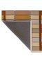 Paris Collection Coffee Tones Geometric Shapes and Striped Transition Pattern Modern Decorative Carpet 160 - 5