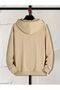 Black Printed Oversize 2 Thread Raised Sweatshirt - 2