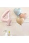 4 Year Old Pink Number Foil Balloon Retro Blue Pink Satin Heart Foil Balloon Birthday Balloon Set