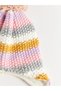 Lw - Color Blocked Baby Girl Knitwear Beanie - 3