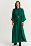 Women's Green Belted Maxi Dress Masf15 - 5