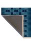 Paris Collection Blue Theme Modern Decorative Carpet with Striped Details and Geometric Shapes Pattern 158 - 5