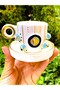 Gold Plated 100 ml Evil Eye Turkish Coffee Cup Premium Quality 24 Carat