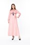 Women's Long Sleeve Velvet Dress - 7