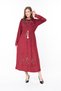 Women's Long Sleeve Velvet Dress - 5