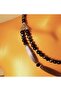 Onyx 2 Row Evil Eye Protection Power and Peace Necklace - 4