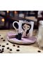 Flower Girl with Lipstick Coffee Cup Presentation Decorative - 3
