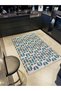 Paris Collection Multicolored Geometric Shapes Patterned Modern Decorative Carpet 165