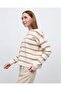 Gold Buttoned Striped Sweater