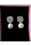 Full Jewelled Minimal Pearl Earrings - 3