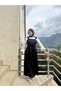 Shoulder Tie Belted Black Gilet - 5